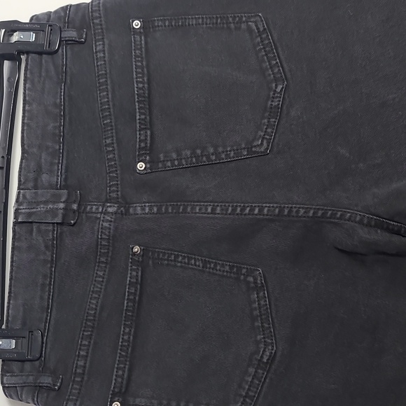 BA&SH NWT Brune Bermuda Blackstone Lady Long Shorts Demin Cotton Black Size 2 - Picture 15 of 16